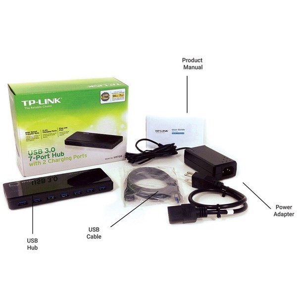 هاب تی پی لینک مدل UH720 USB 3.0 7-Port