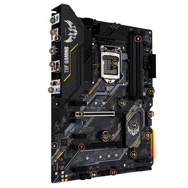 مادربرد ایسوس مدل TUF GAMING B460-PLUS LGA 1200