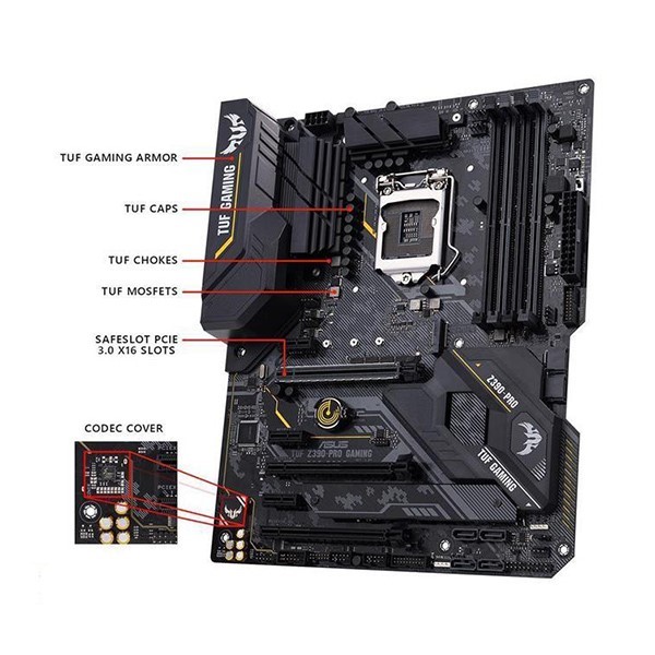 مادربرد ایسوس مدل TUF Z390-PRO GAMING