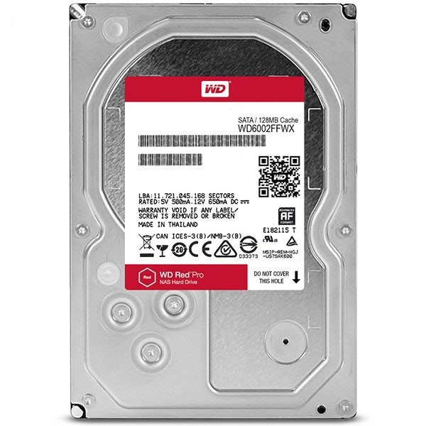 هارد دیسک اینترنال وسترن دیجیتال مدل Red WD100EFAX ظرفیت 10 ترابایت