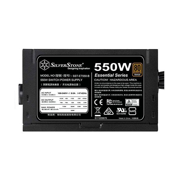 پاور سیلورستون مدل Essential SST-ET550-B