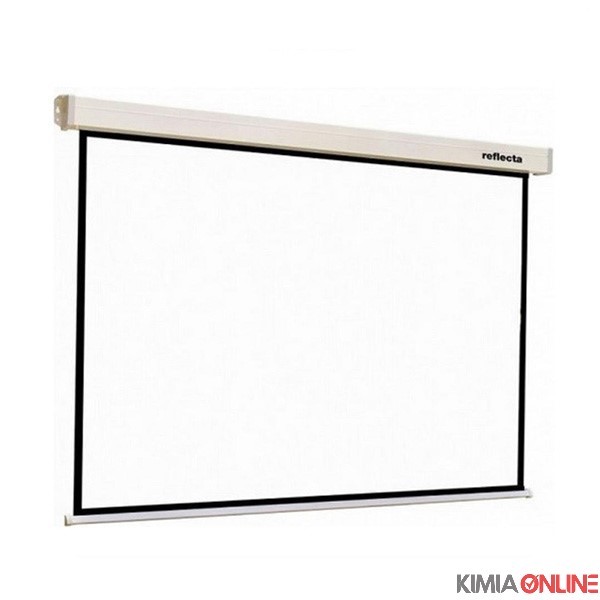 تصویر  پرده نمایش رفلکتا با ابعاد 3× 3 متر سقفی دستی