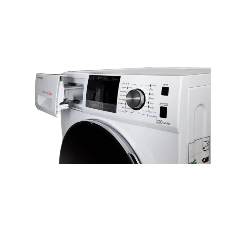 ماشین لباسشویی پاکشوما مدل TFB - 86403 WT ظرفیت 8 کیلوگرم