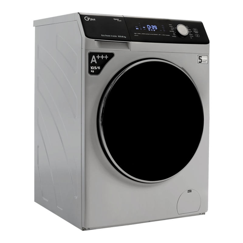 ماشین لباسشویی جی پلاس مدل GWM-KD1048S ظرفیت 10.5 کیلوگرم
