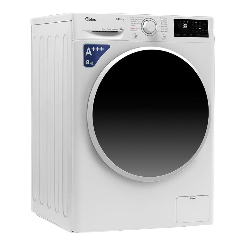 ماشین لباسشویی جی پلاس مدل GWM-L870W ظرفیت 8 کیلوگرم