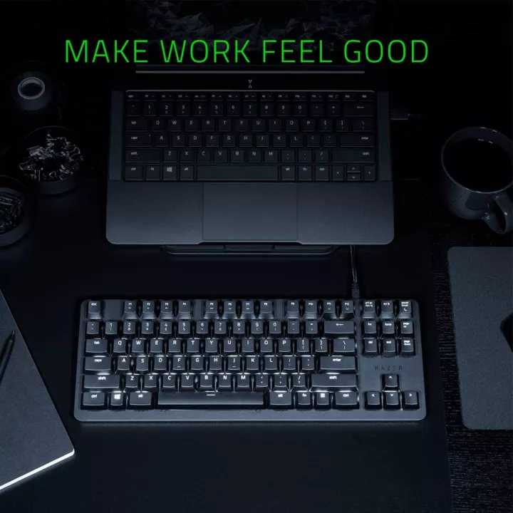 کیبورد سیمی گیمینگ Razer مدل BlackWidow Lite با سوییچ نارنجی