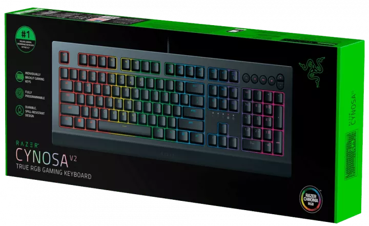 کیبورد سیمی گیمینگ Razer مدل Cynosa V2