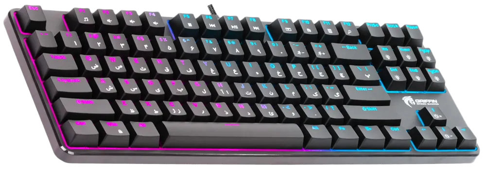 کیبورد سیمی گیمینگ Green مدل GK801-RGB با سوییچ آبی