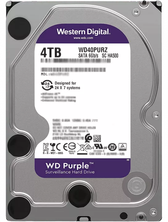 هارد اینترنال 4 ترابایت WD مدل Purple Surveillance WD42PURZ