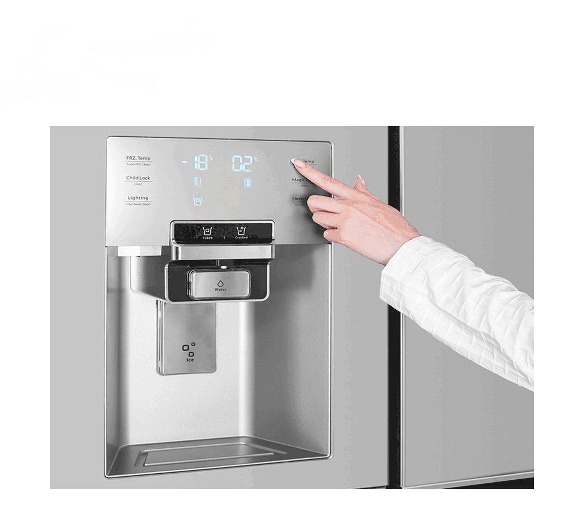 یخچال و فریزر ساید بای ساید 32 فوت دوو مدل DS-3440SS