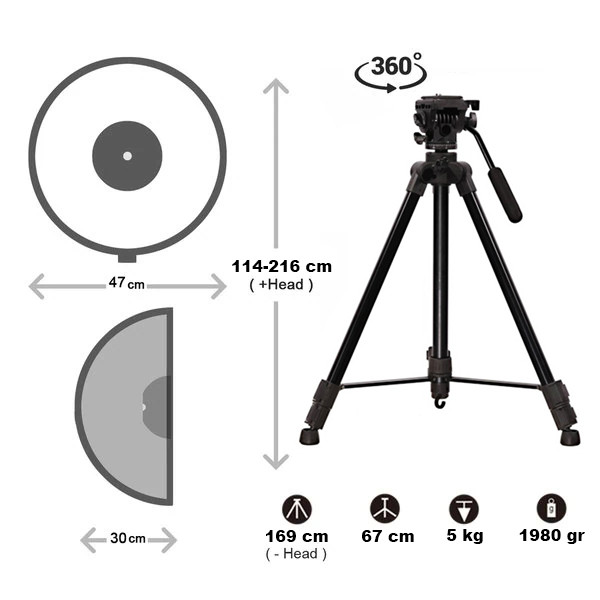 رینگ لایت نکسوس مدل HS400W